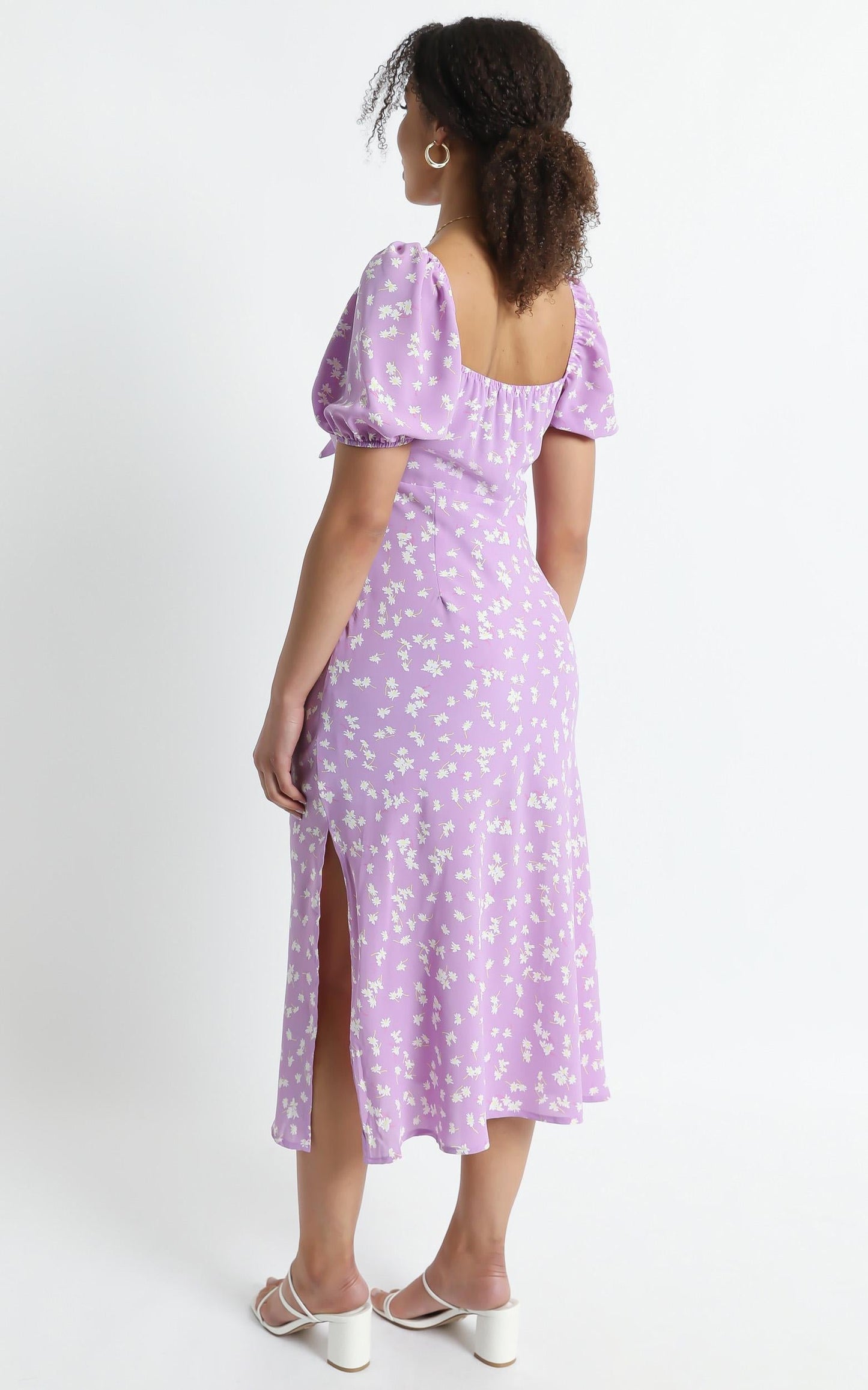 Cece Dress in Purple Floral