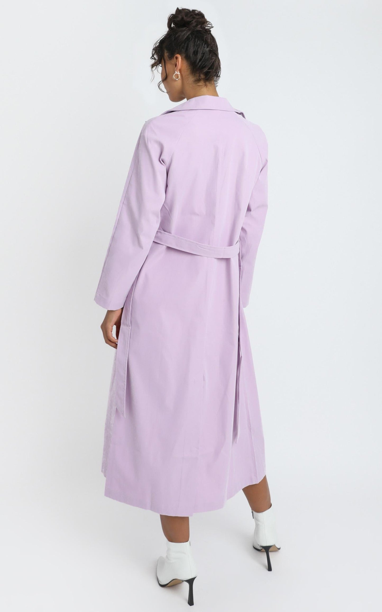 Cecile Trench Coat in Lilac