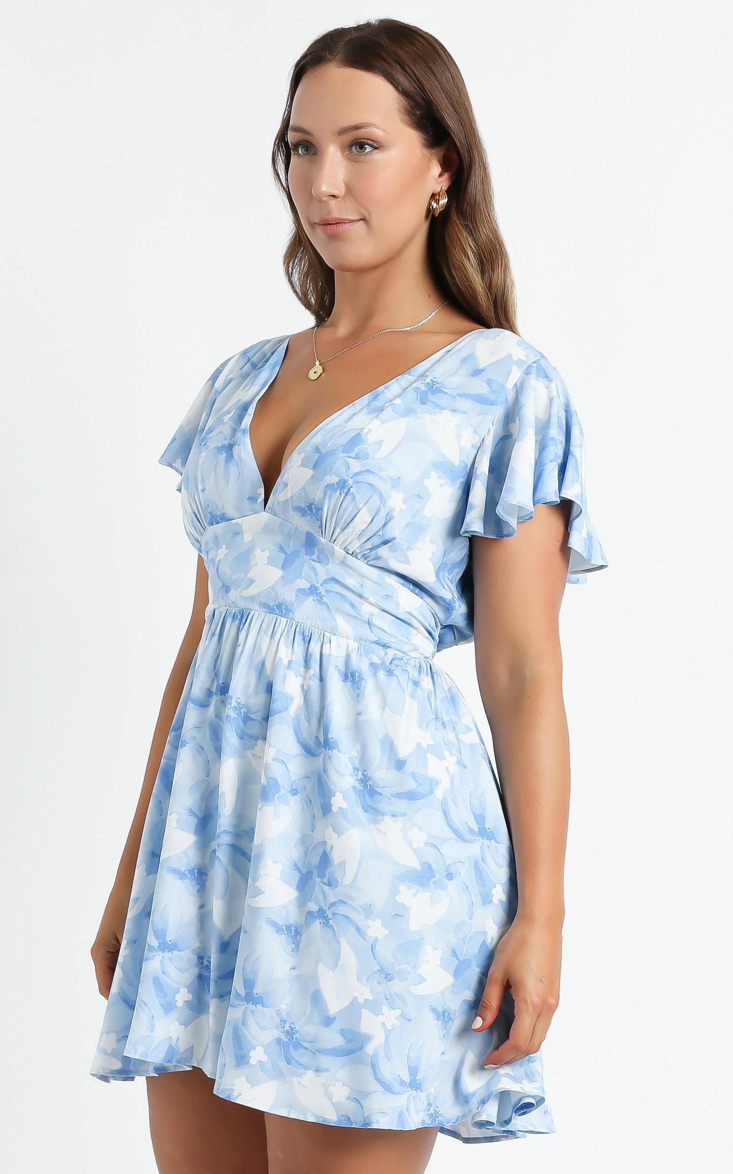 Dia Dress in Cloudy Floral