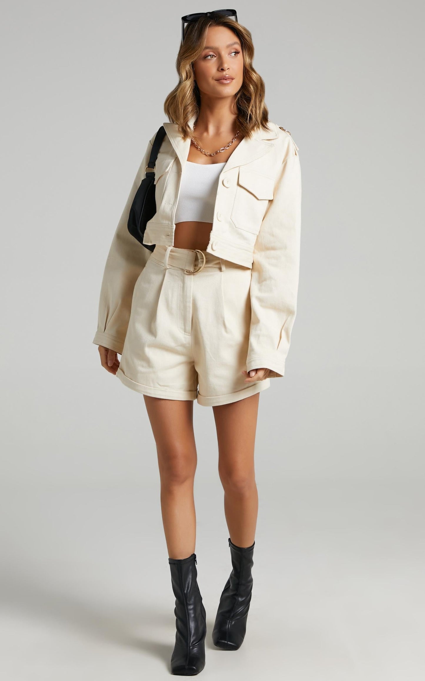 Charlie Holiday - Frankie Jacket in Oyster