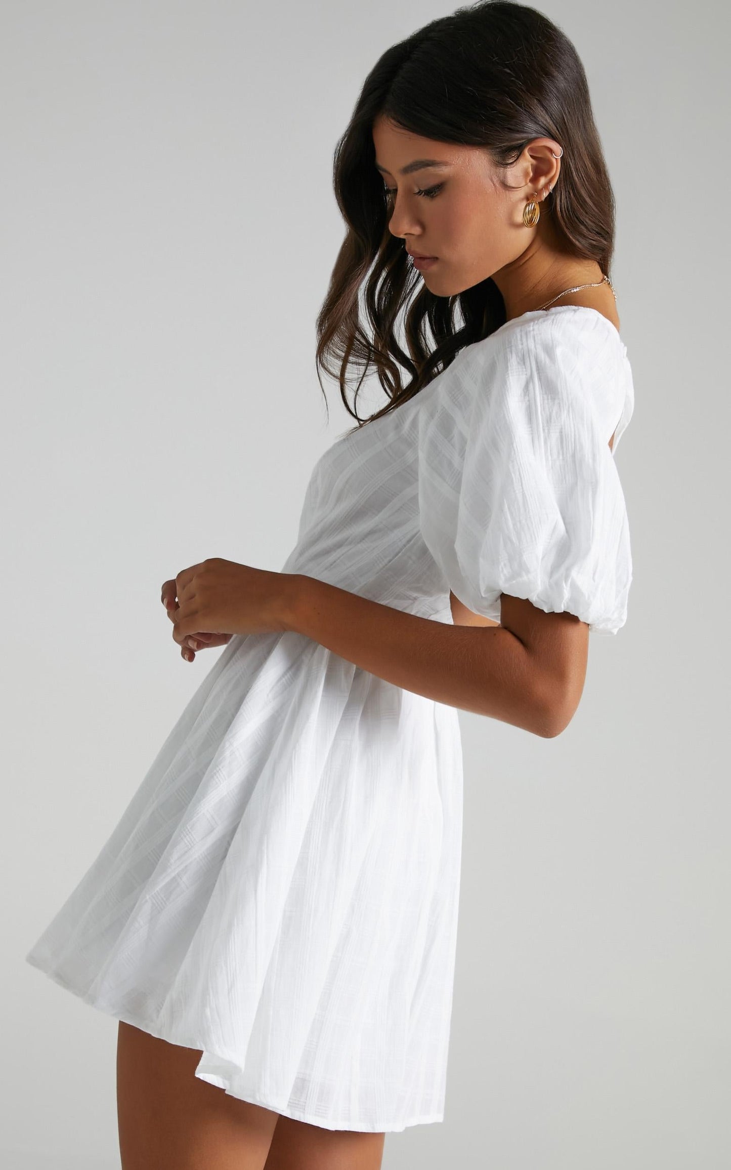 Cherie Dress in White