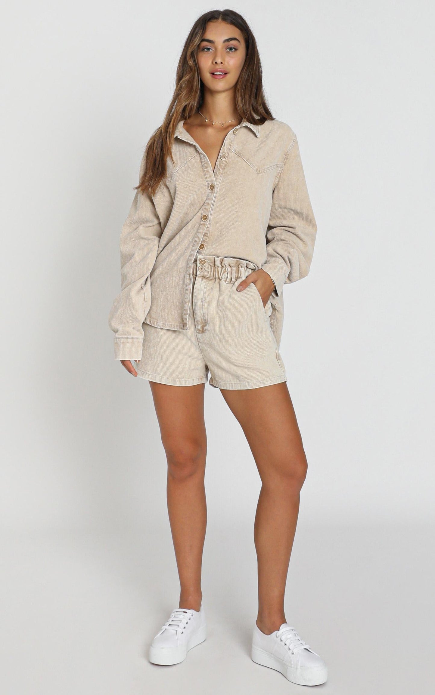 Cheshire Shorts in Taupe