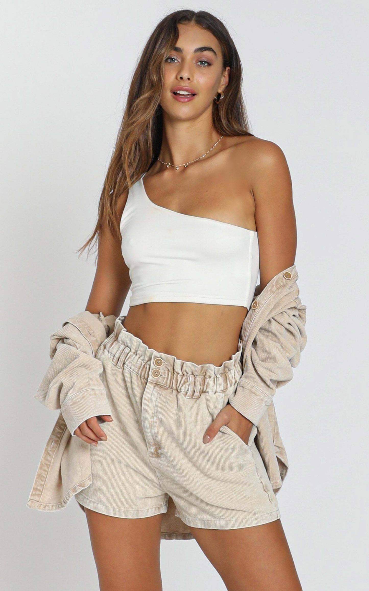 Cheshire Shorts in Taupe