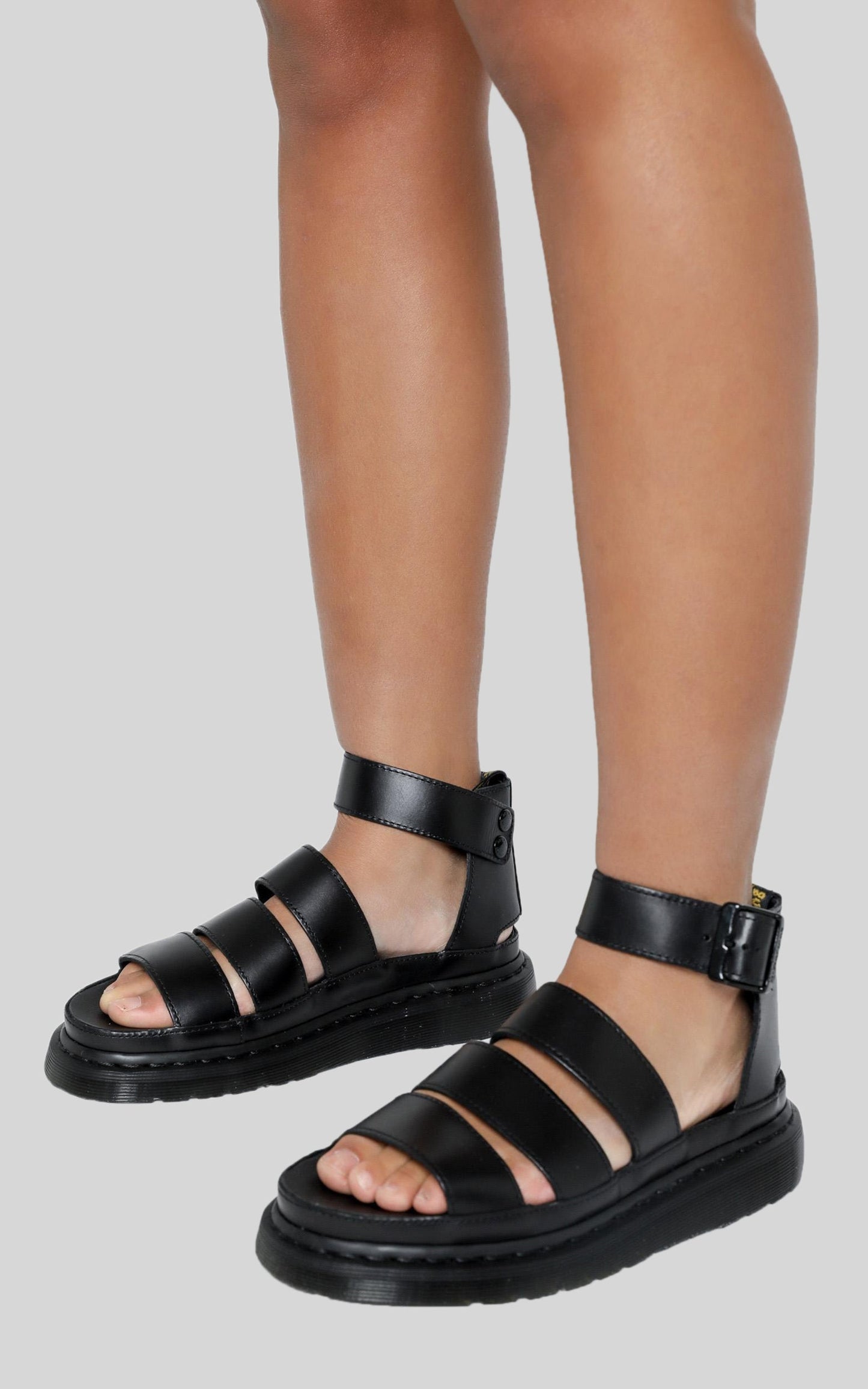 Dr. Martens - Clarissa II Chunky 3 Strap Sandal in Black Brando