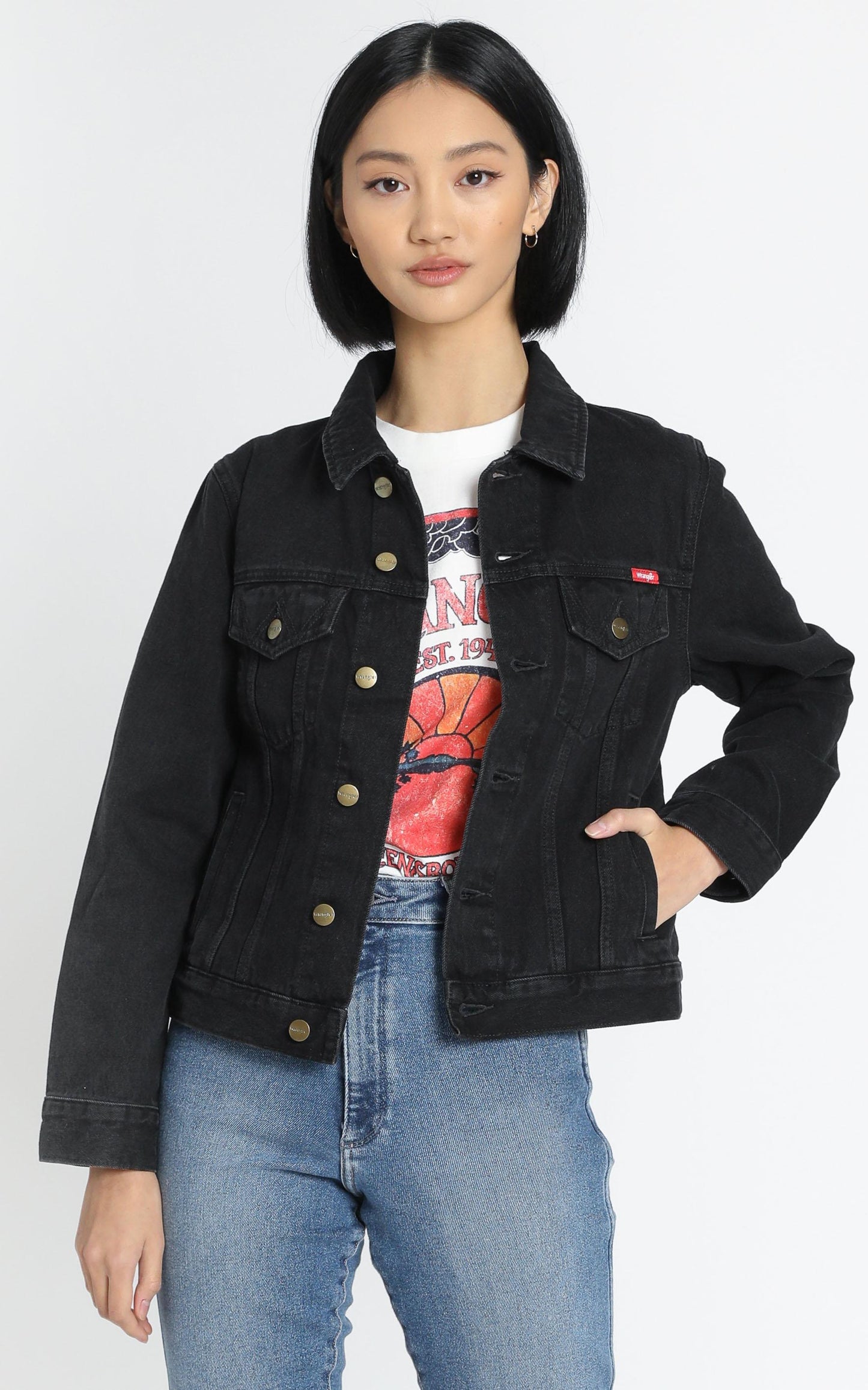 Wrangler - Classic Denim Jacket in Starr Stone