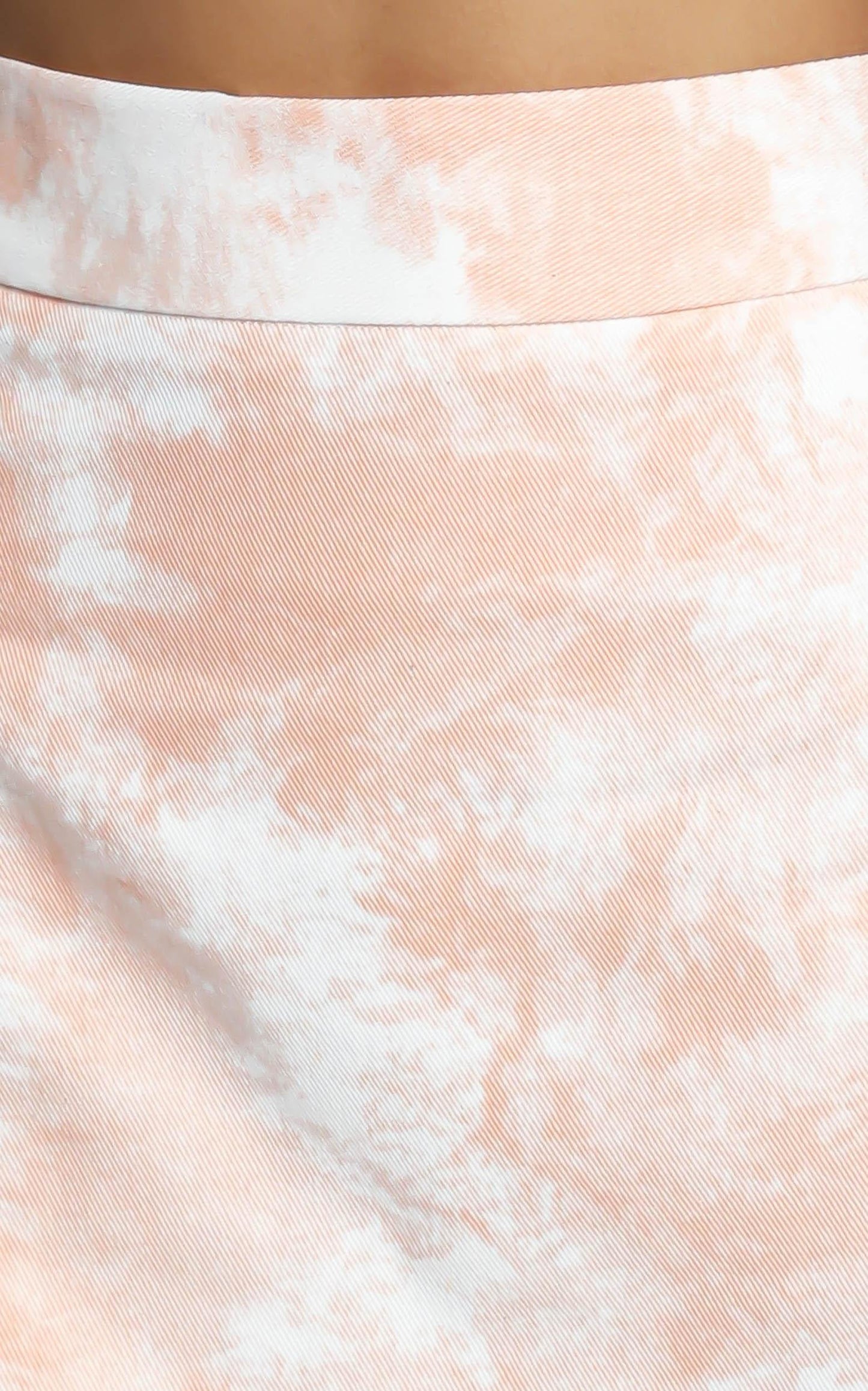 Clee Skirt in Peach Tie Dye