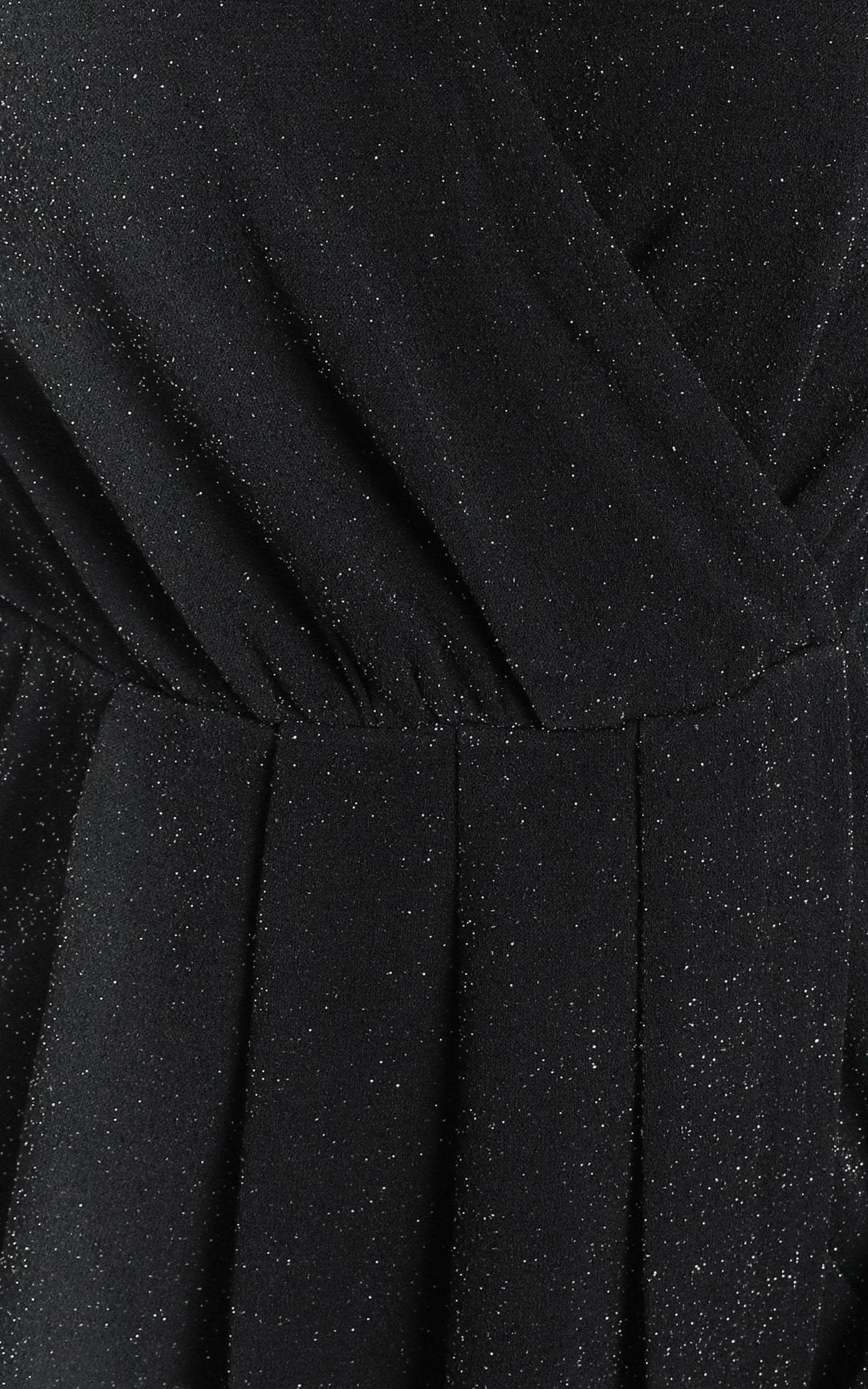 Clementine Long Sleeve Maxi Dress In Black Lurex