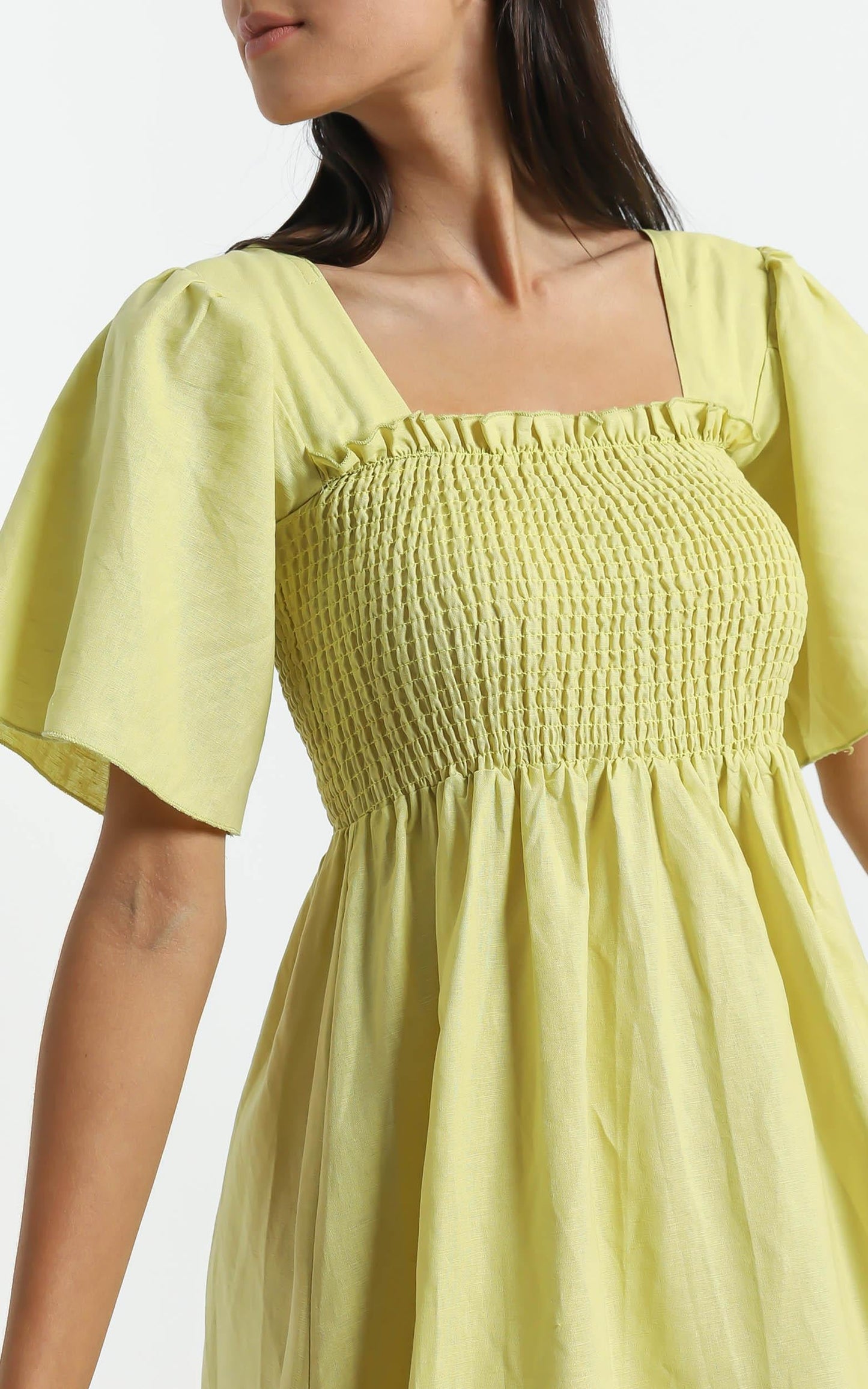 Charlie Holiday - Tuscany Dress in Chartreuse