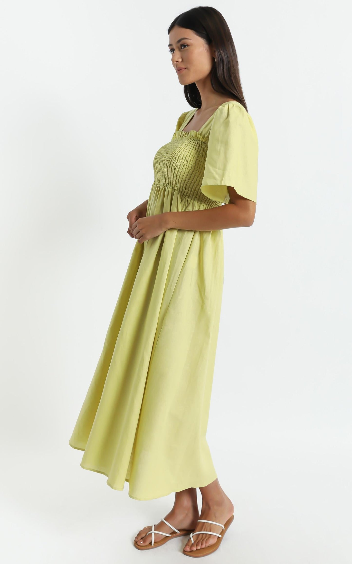 Charlie Holiday - Tuscany Dress in Chartreuse