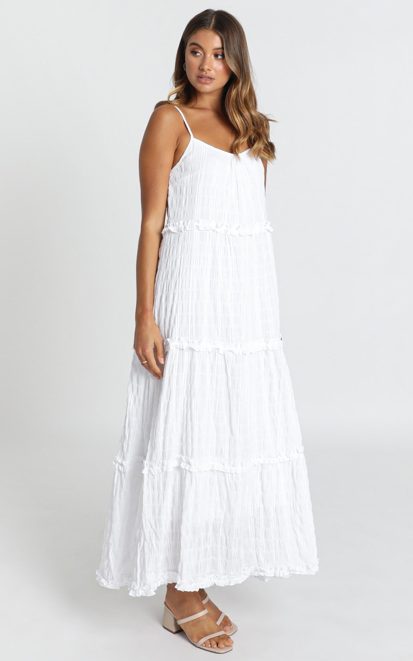 Coastal Breeze Dress in White