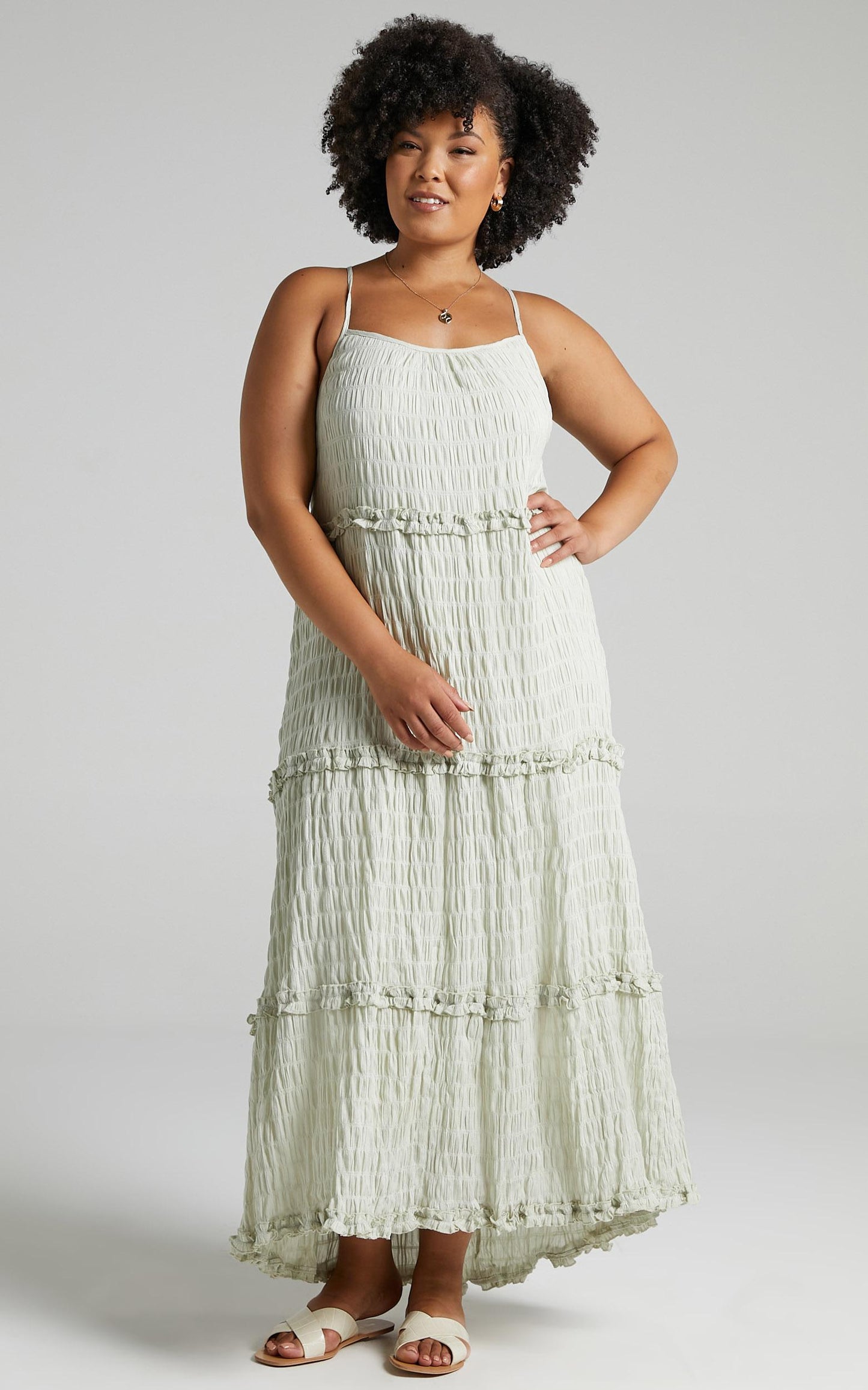 Coastal Breeze Dress in Sage