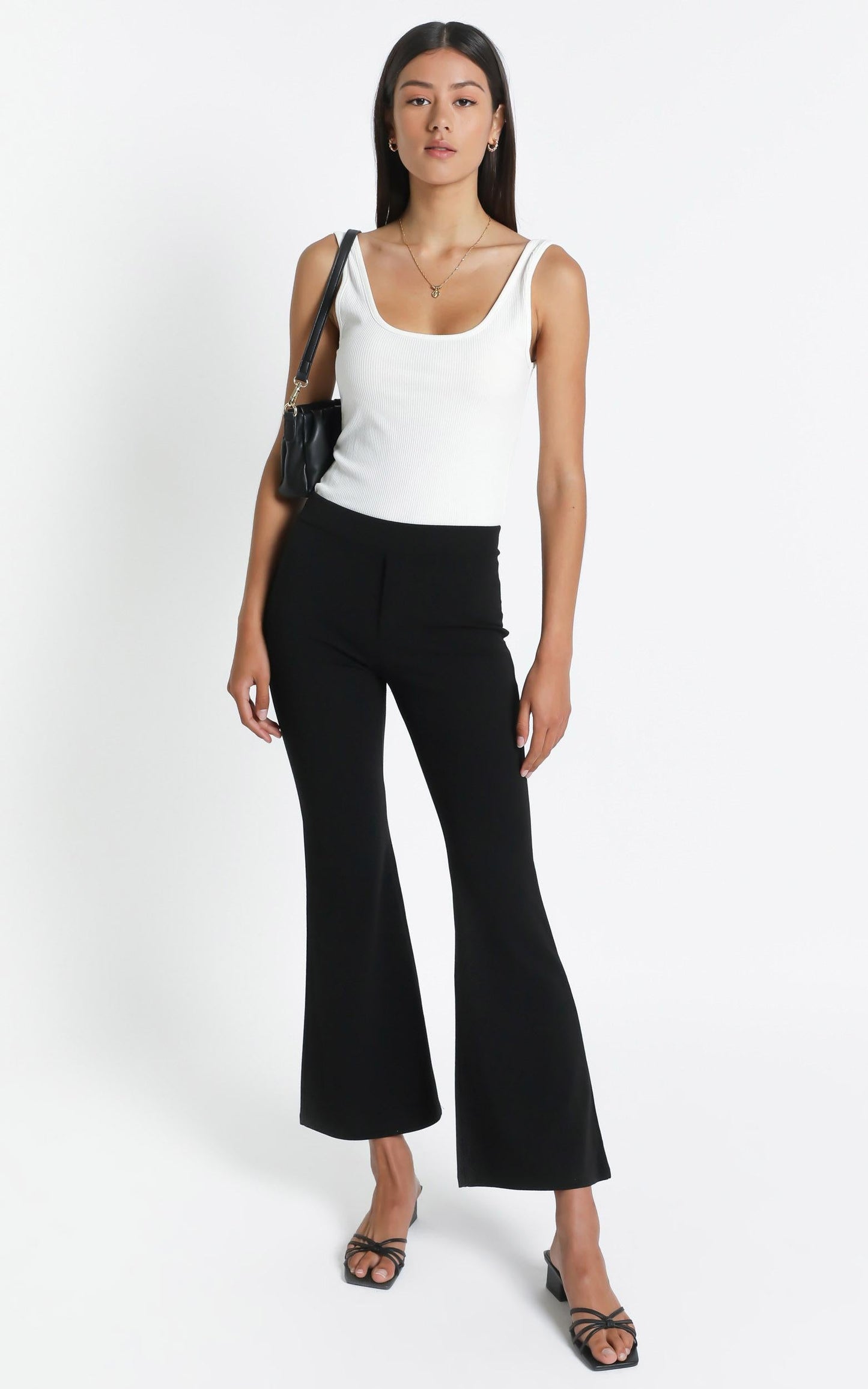 Connor Flared Pants in Black