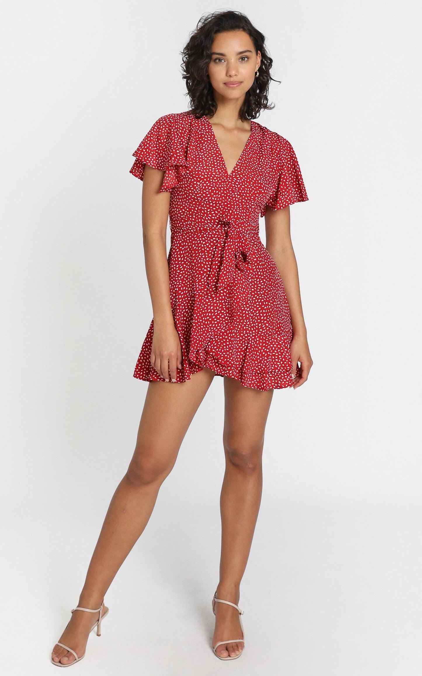 Constance Dress in Red Spot