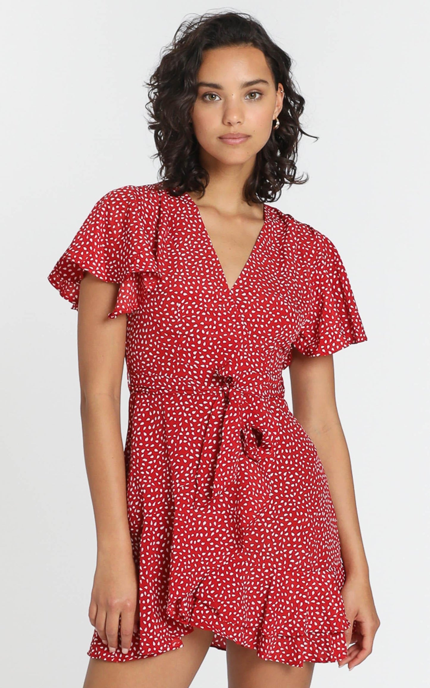 Constance Dress in Red Spot