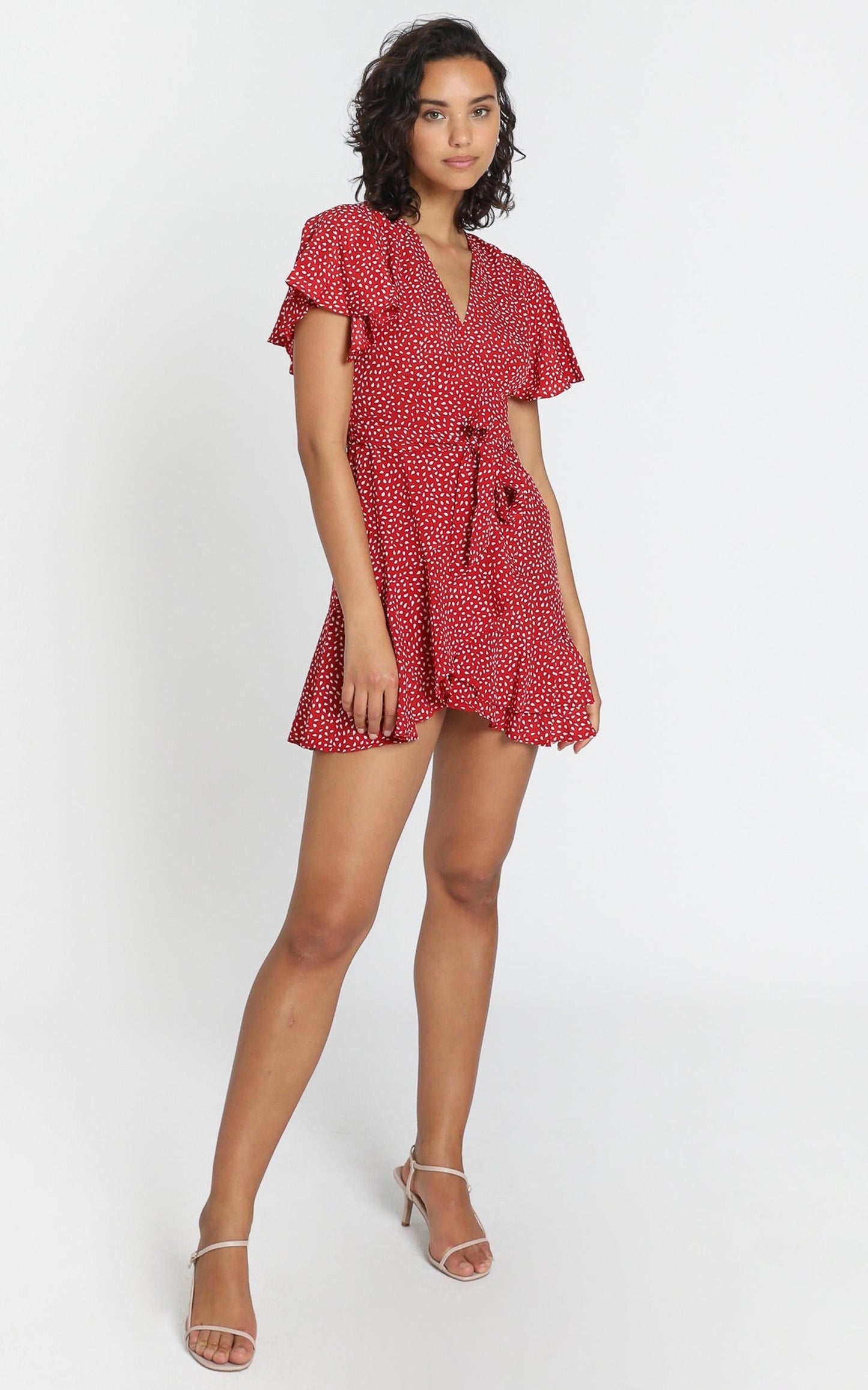 Constance Dress in Red Spot