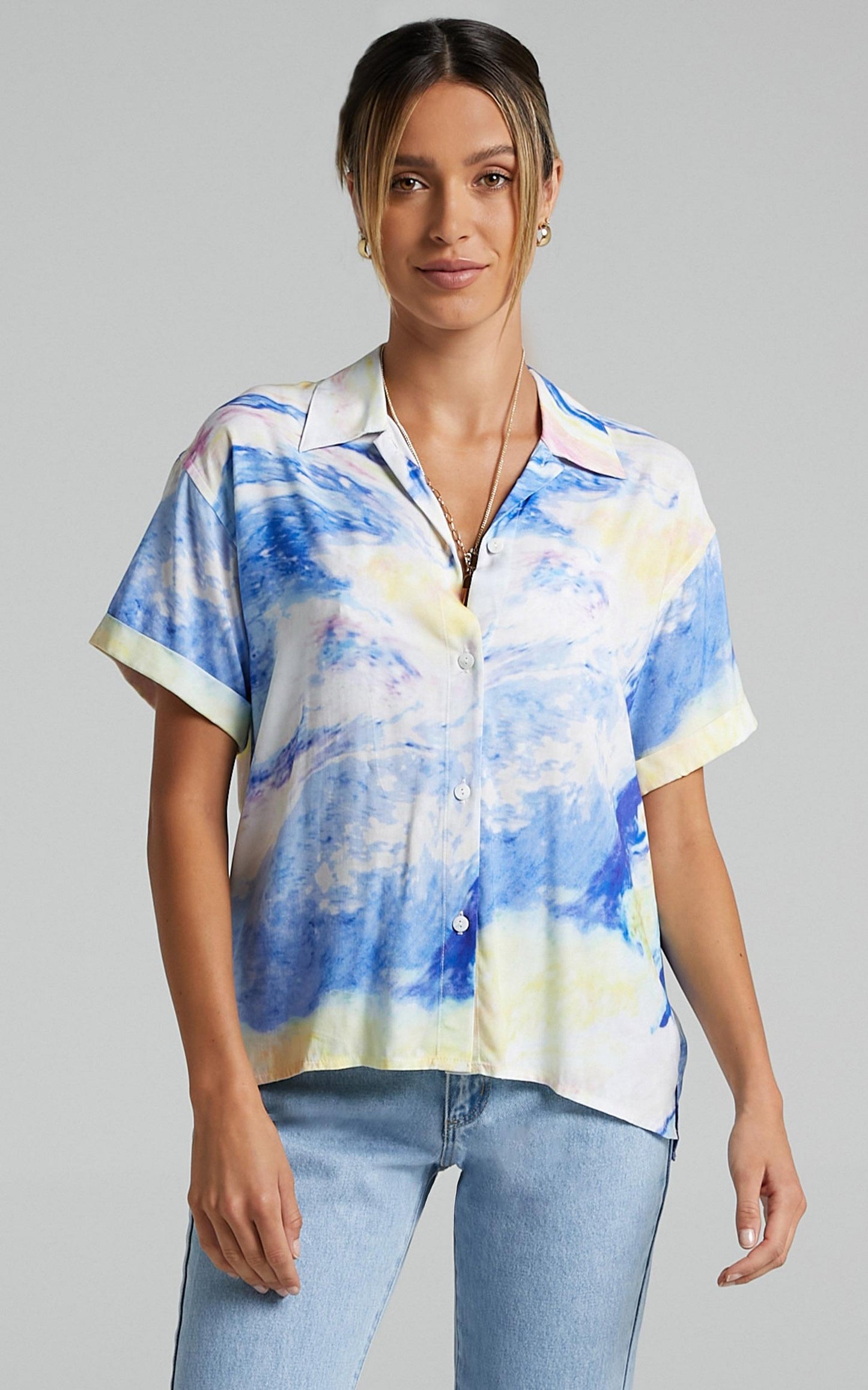 Cools Club - 70's Shirt in Ocean Glitter