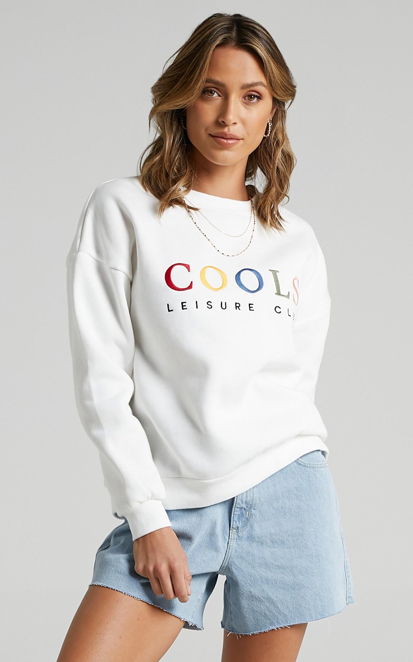 Cools Club - Leisure Club Sweat in White