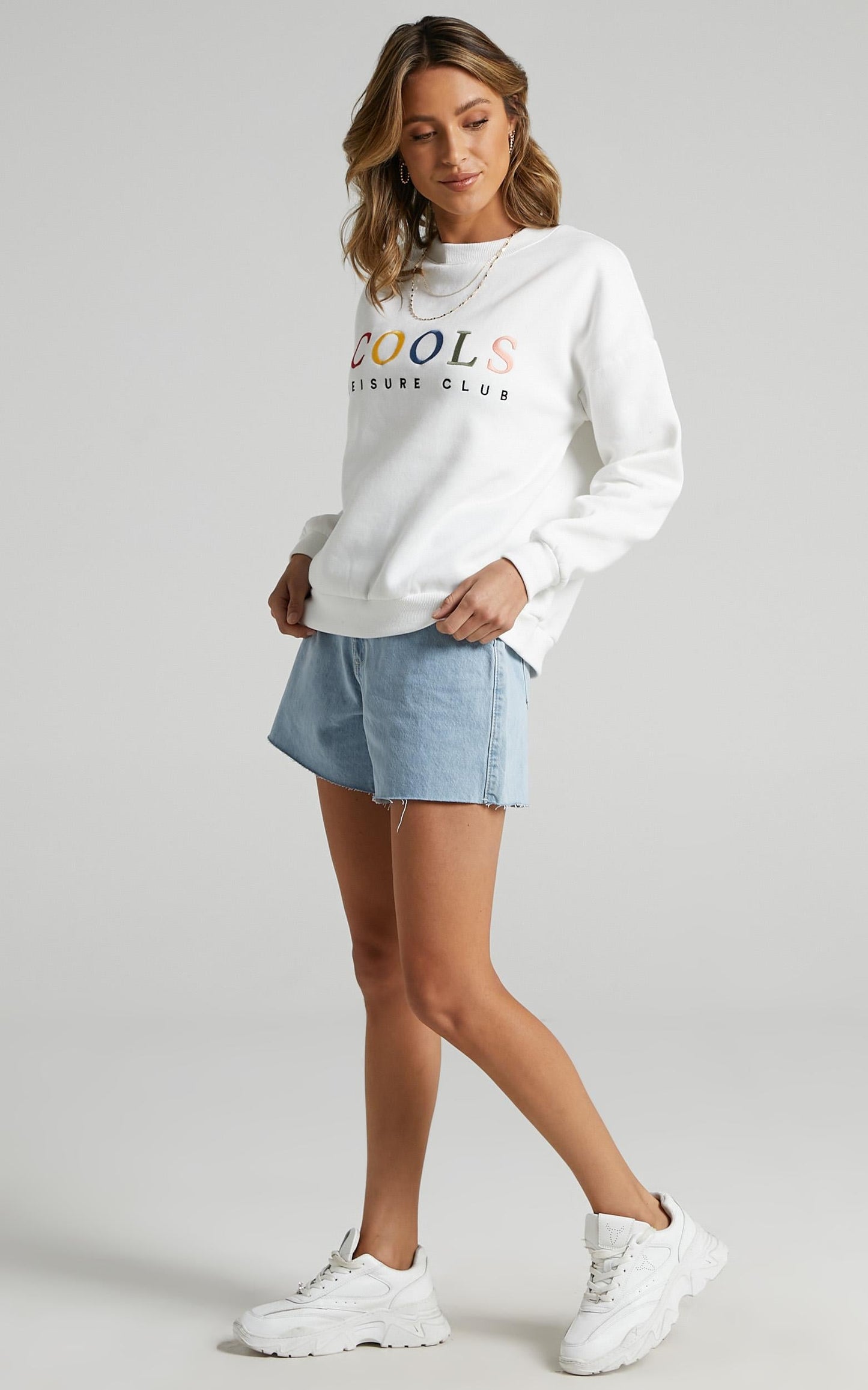 Cools Club - Leisure Club Sweat in White