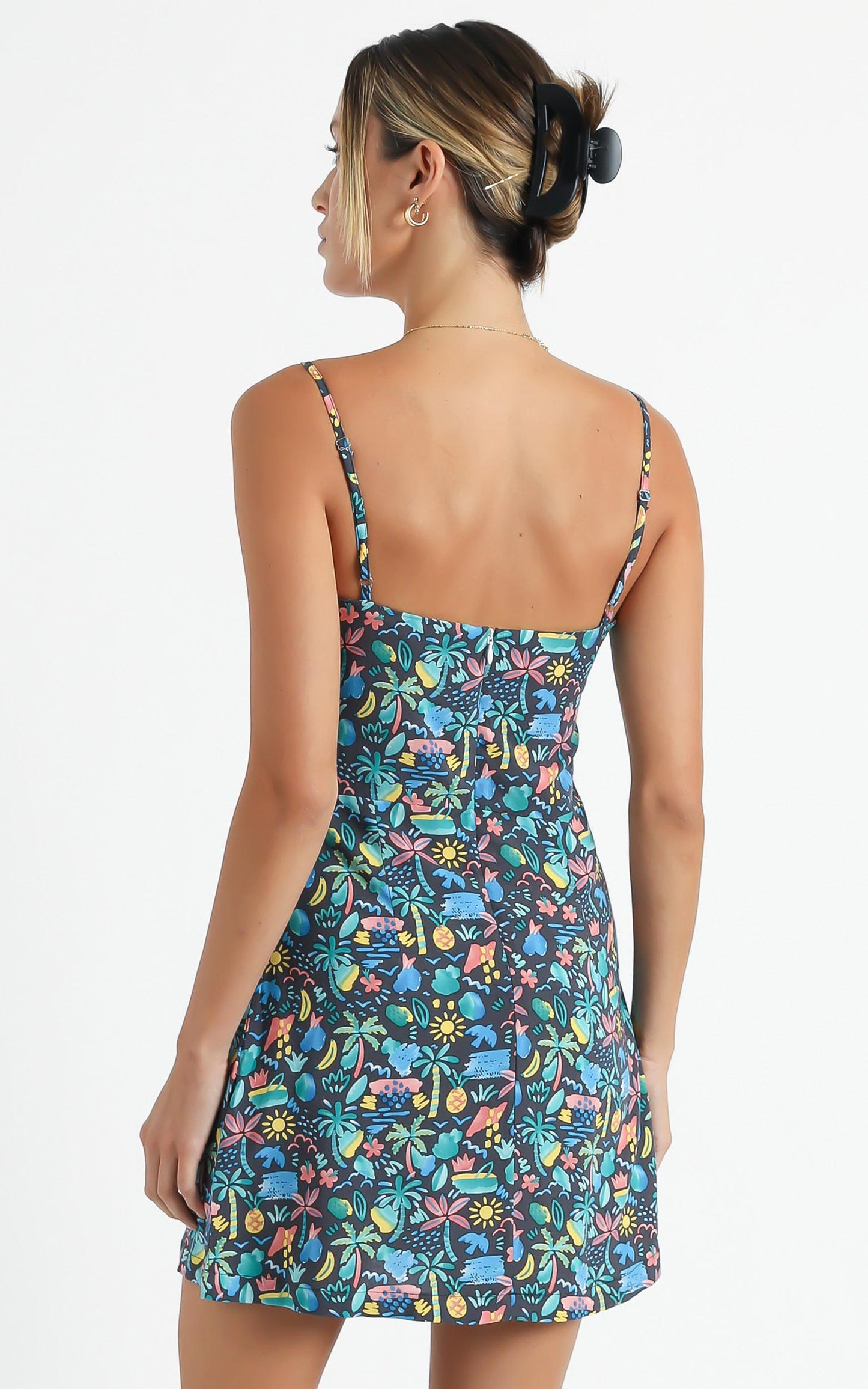 Cools Club - A Line Dress in Tropic Nights