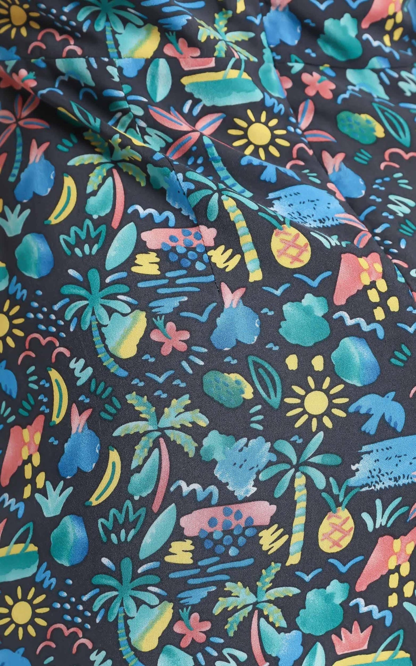 Cools Club - A Line Dress in Tropic Nights