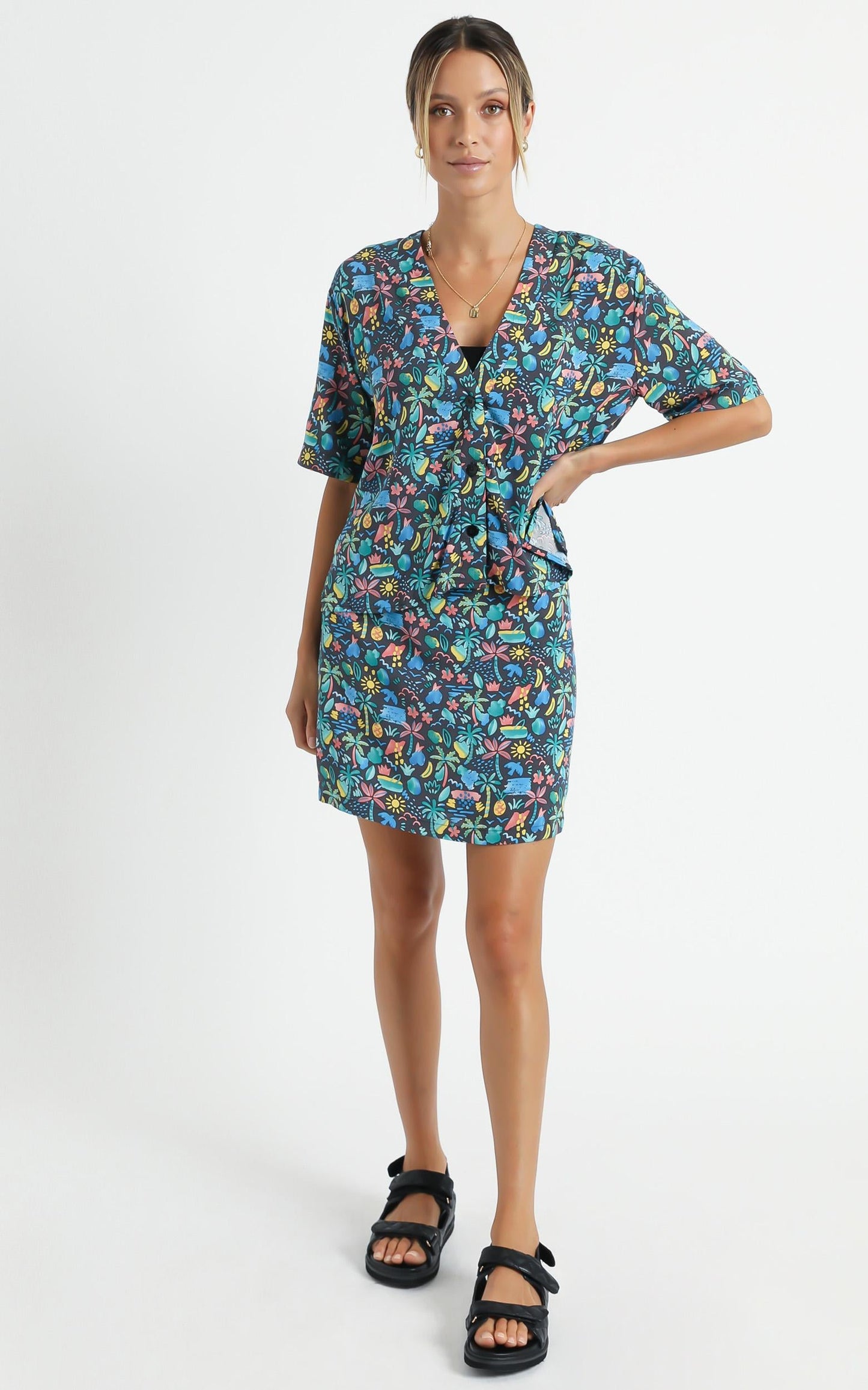 Cools Club - Caribou Shirt in Tropic Nights