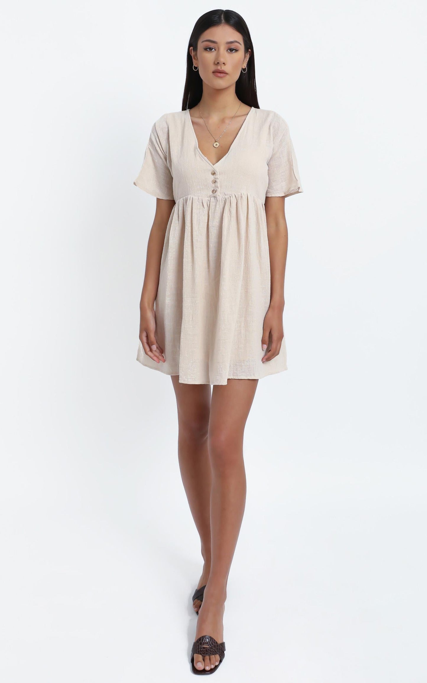 Coraline Dress in Beige