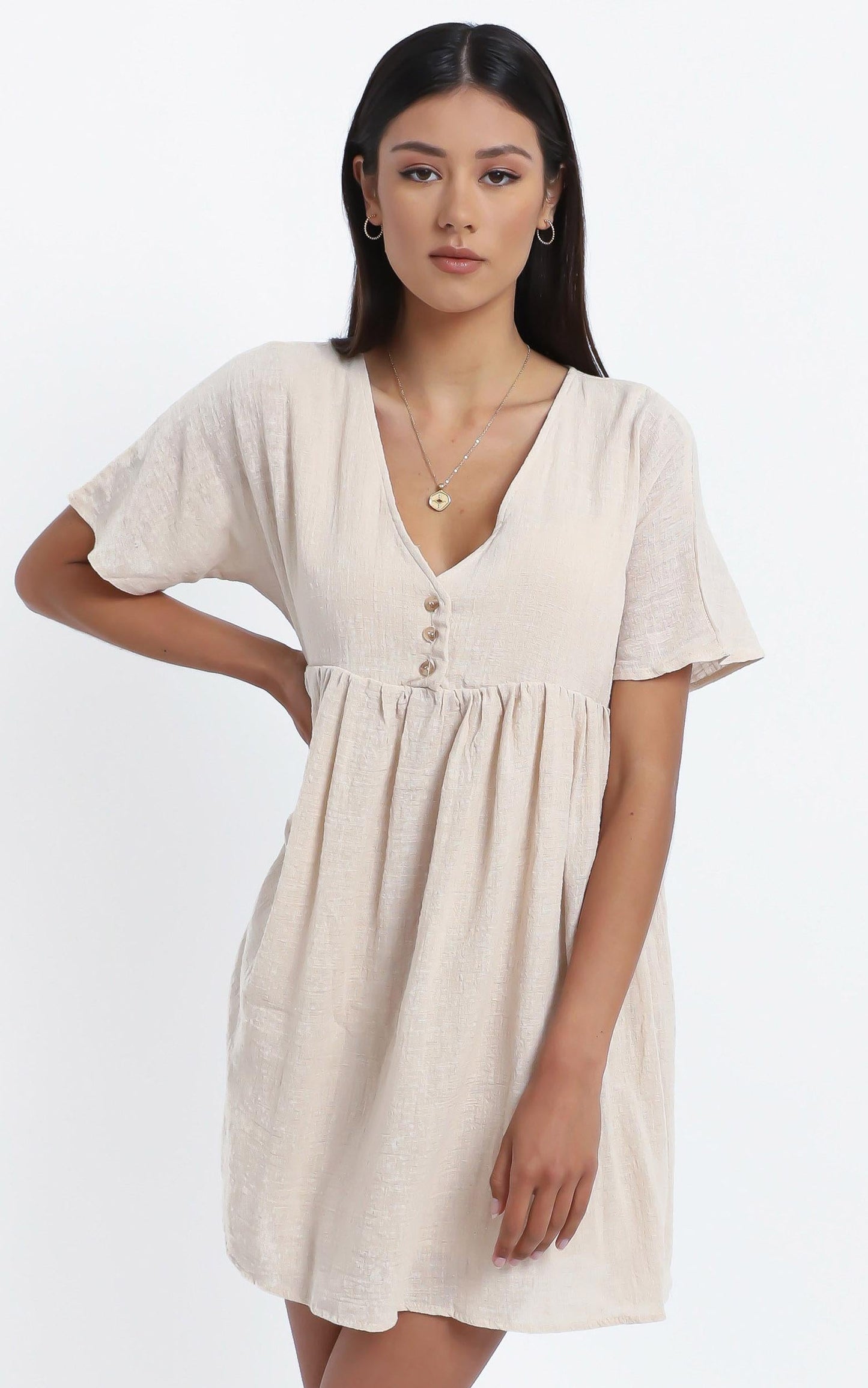 Coraline Dress in Beige