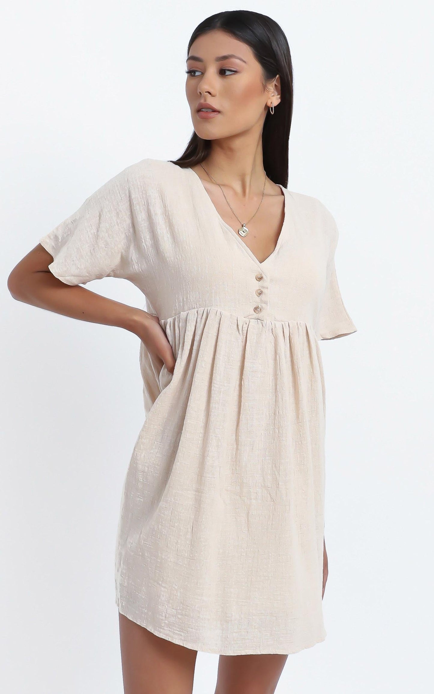 Coraline Dress in Beige