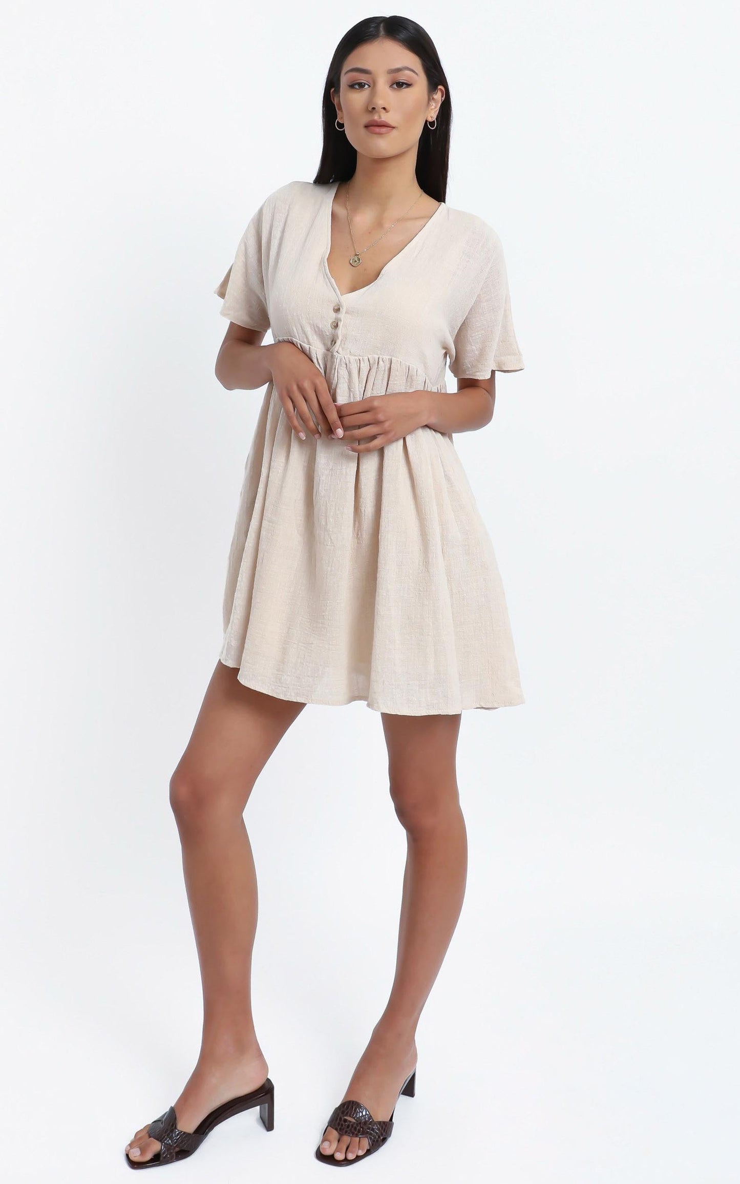 Coraline Dress in Beige