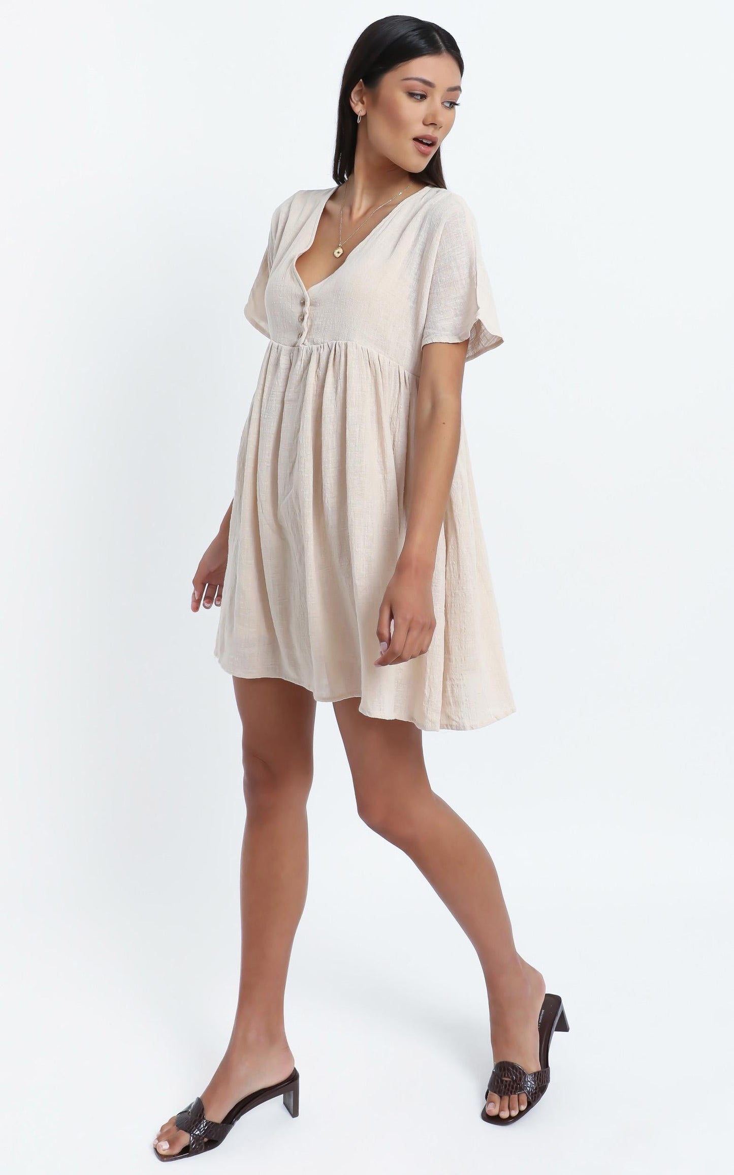 Coraline Dress in Beige
