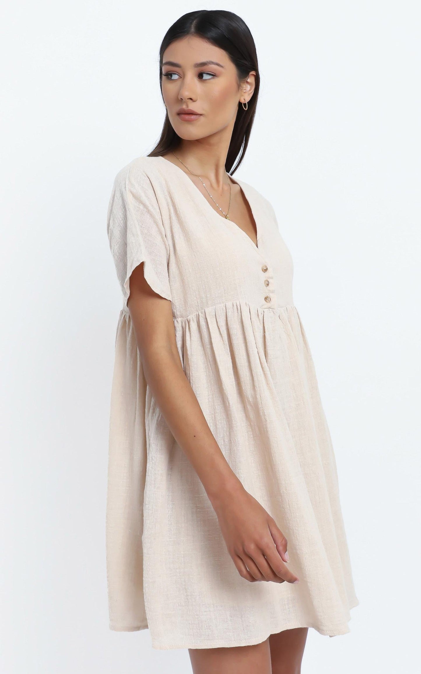 Coraline Dress in Beige