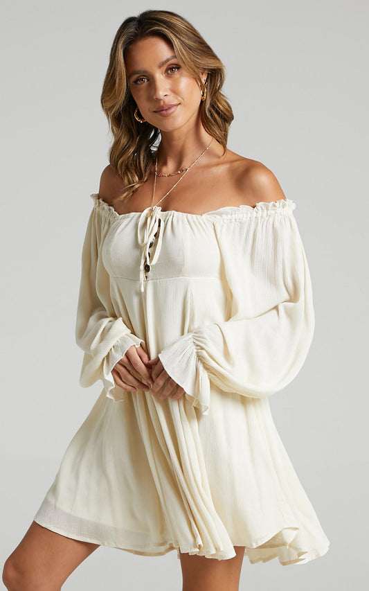 Gypsy Soul Dress in Cream