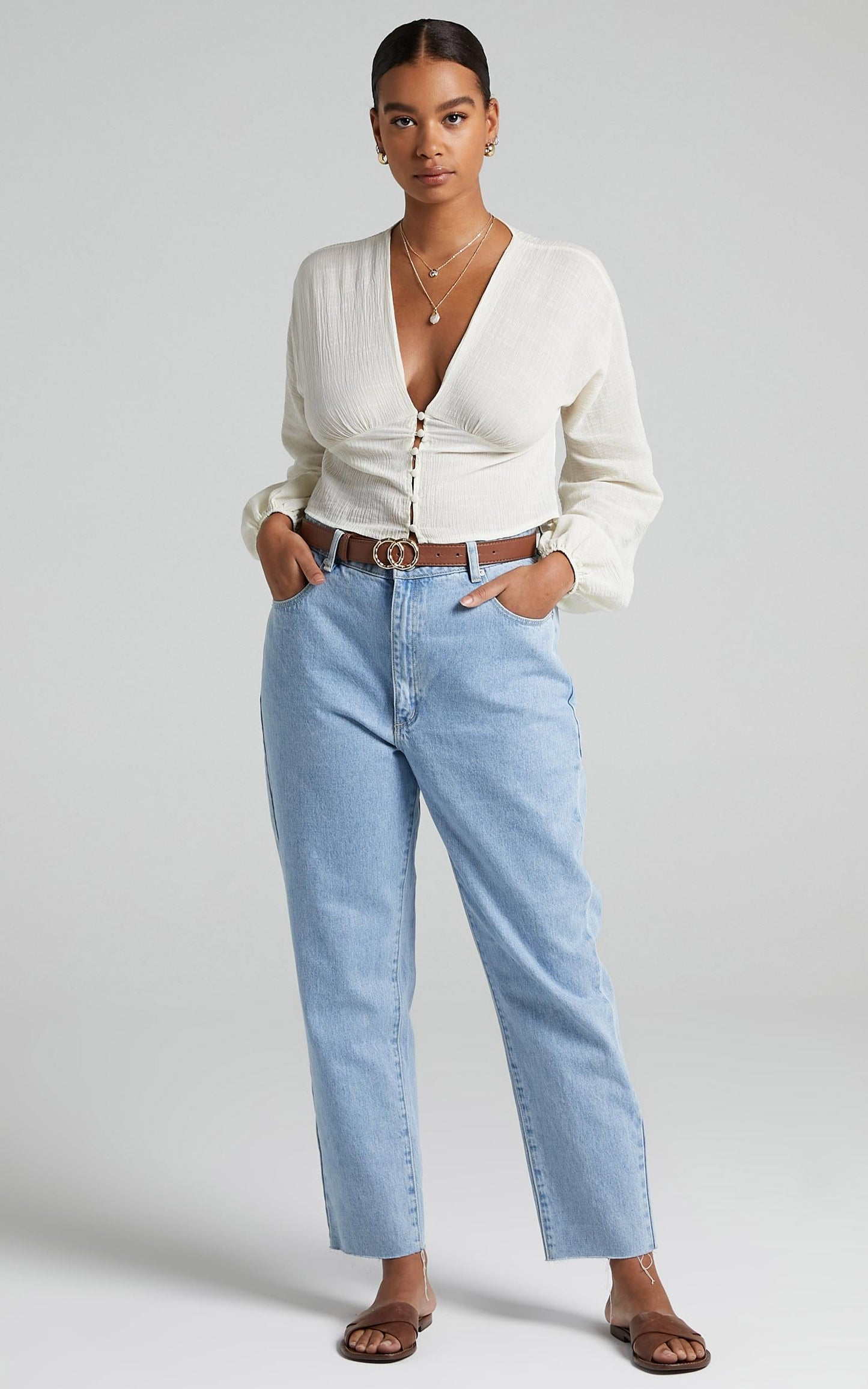 Tomira Blouse in Cream