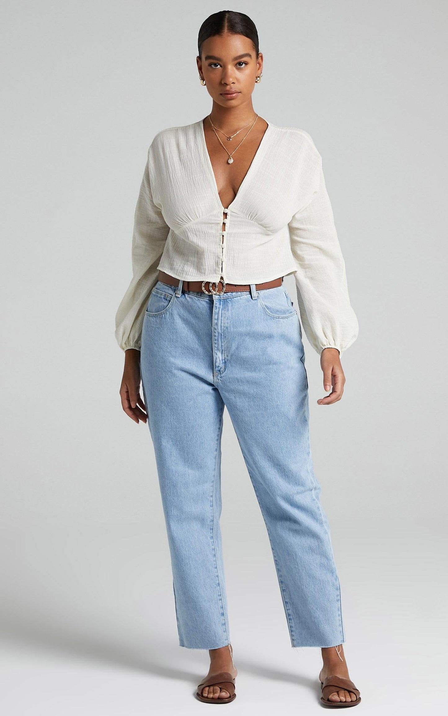 Tomira Blouse in Cream