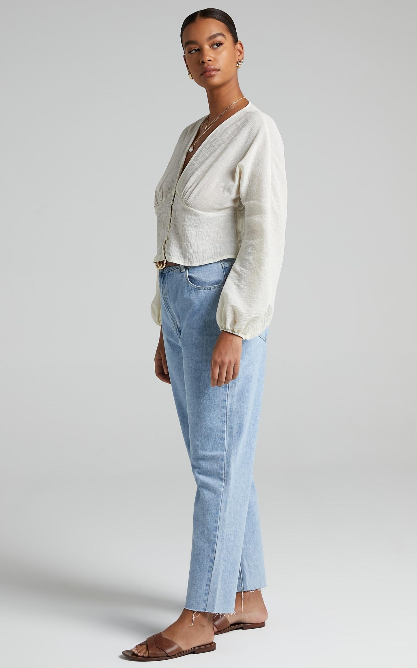 Tomira Blouse in Cream