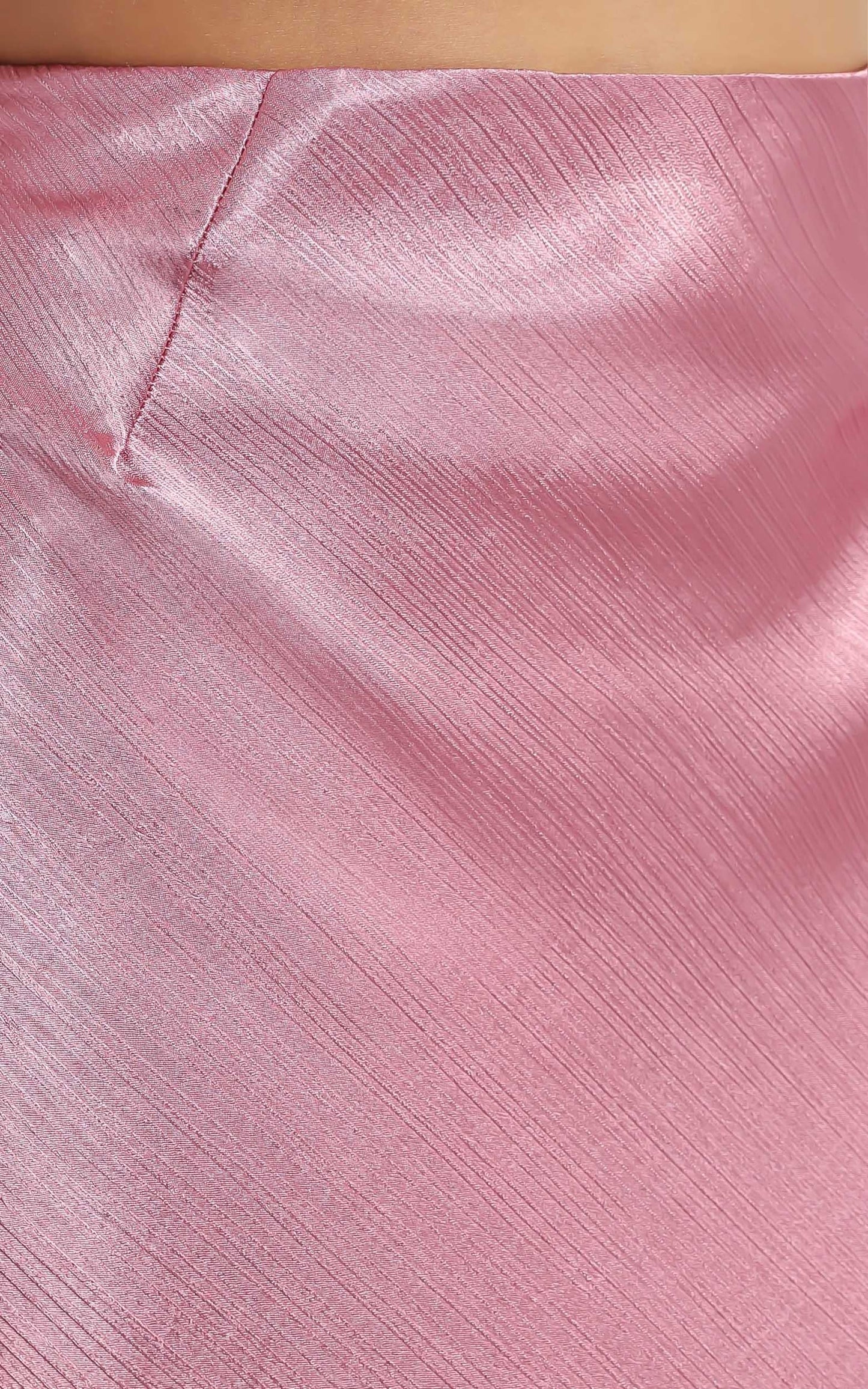Creating Art Skirt in Dusty Rose Satin