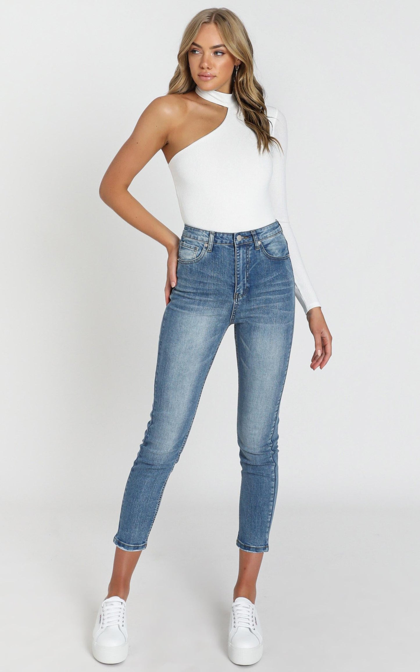 With My Crew Bodysuit In White