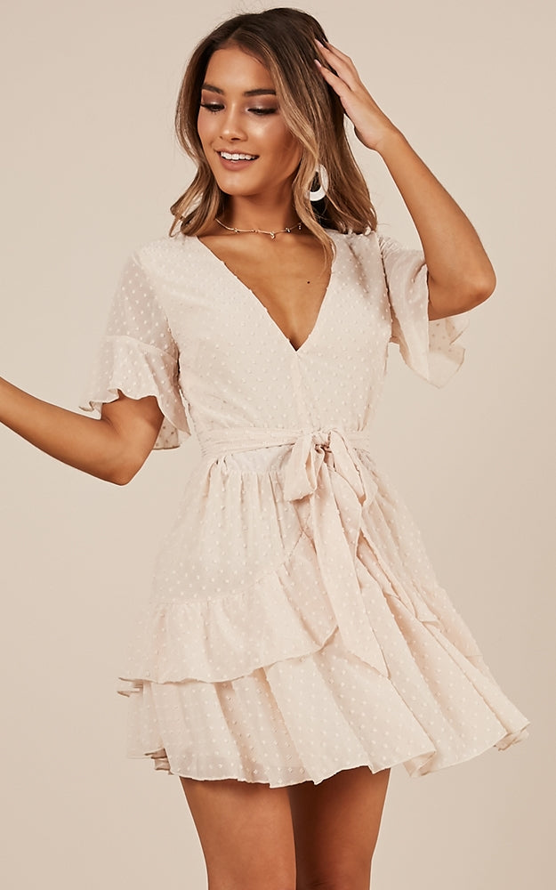 Know What You Want Dress In Beige