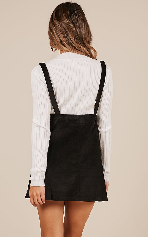 In The Distance Skirt In Black Cord