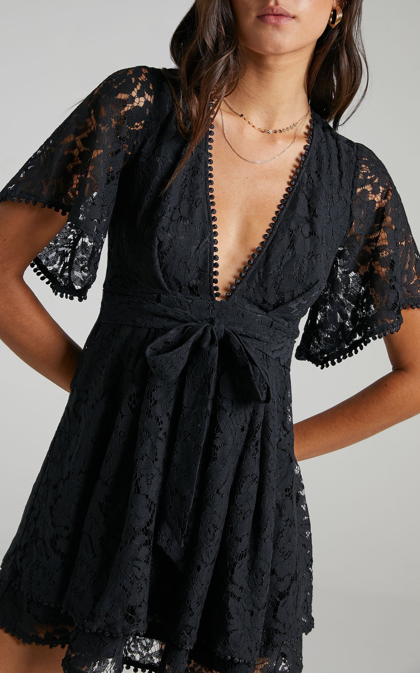 Do You Miss Me Dress in Black Lace