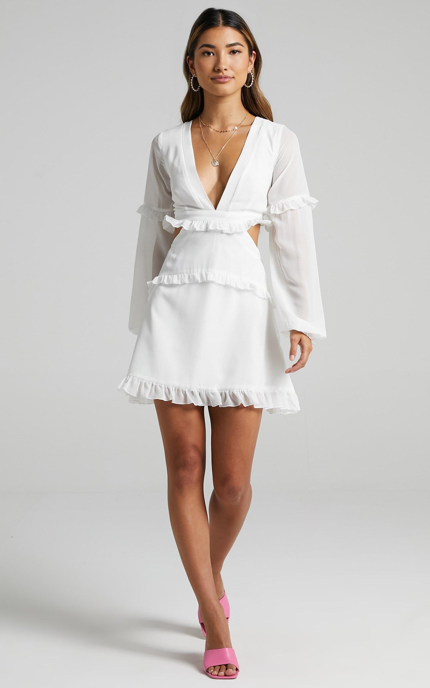 Wait On The Dance Floor Dress in White