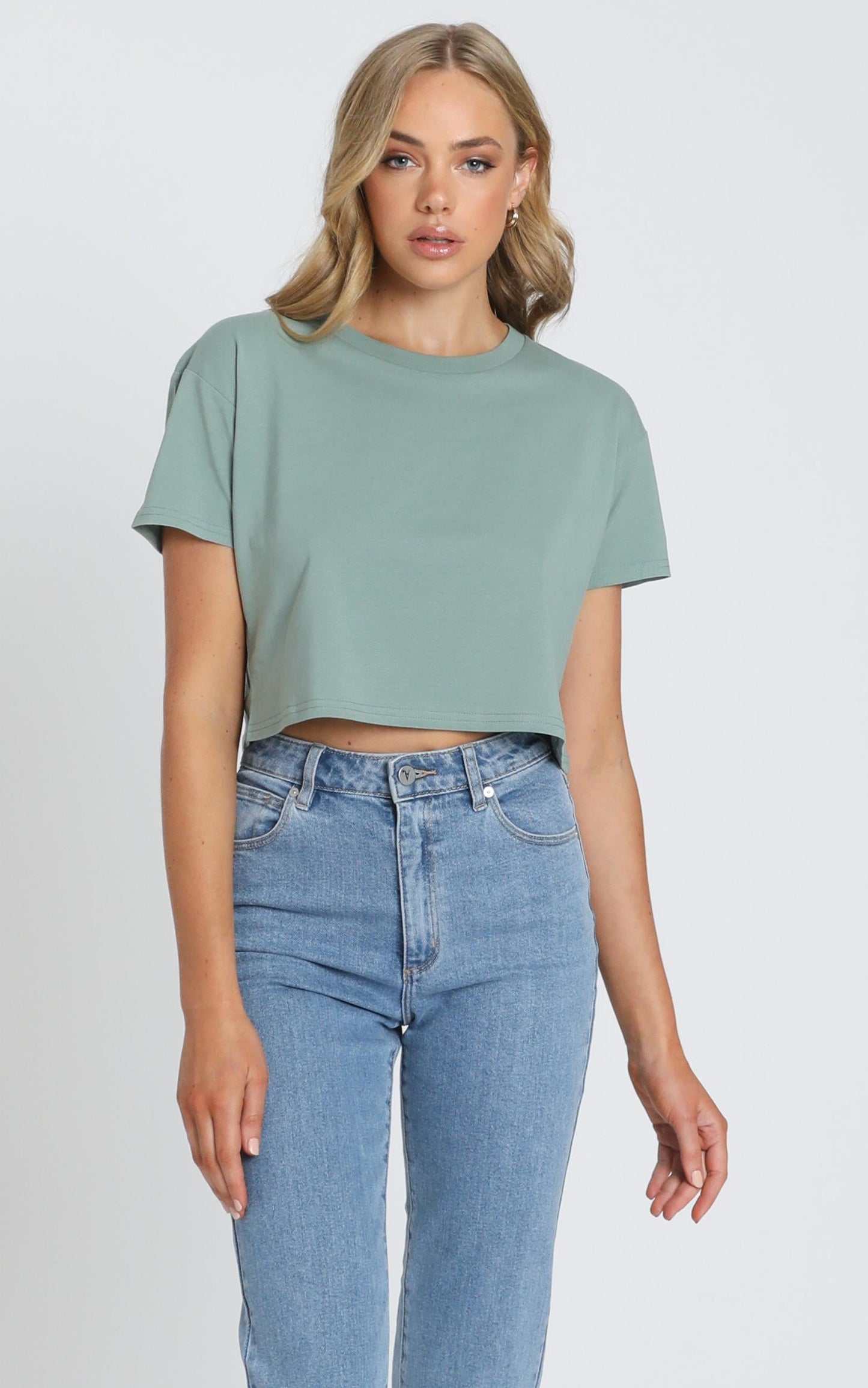 AS Colour - Crop Tee in Sage