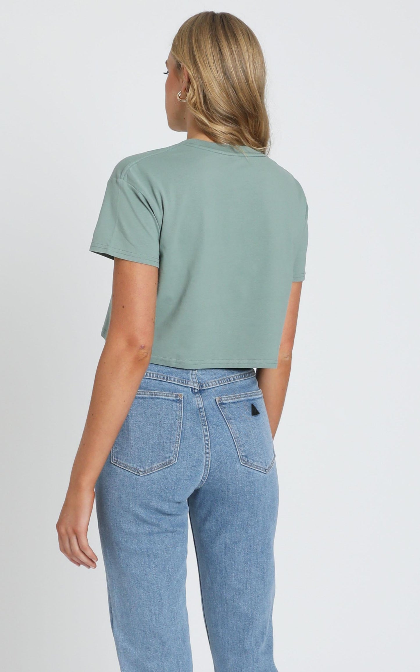 AS Colour - Crop Tee in Sage
