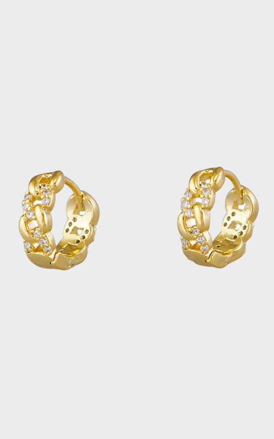 Jolie & Deen - Crystal Chain Sleepers in Gold