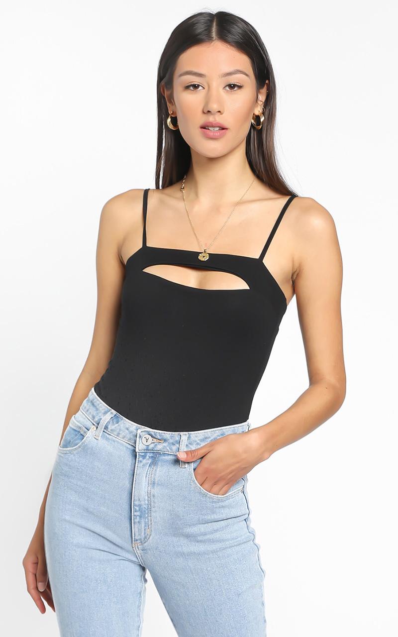 No Emotion Bodysuit In Black