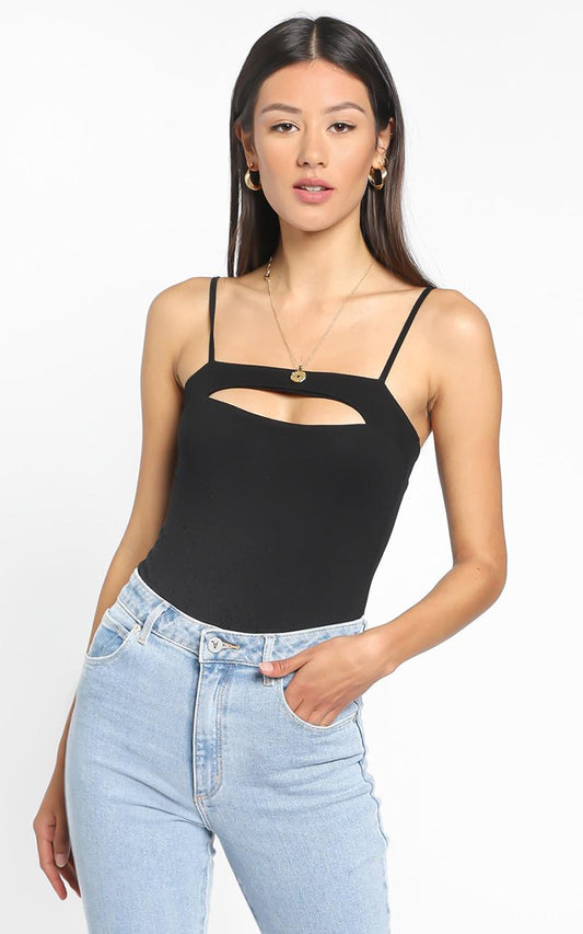 No Emotion Bodysuit In Black