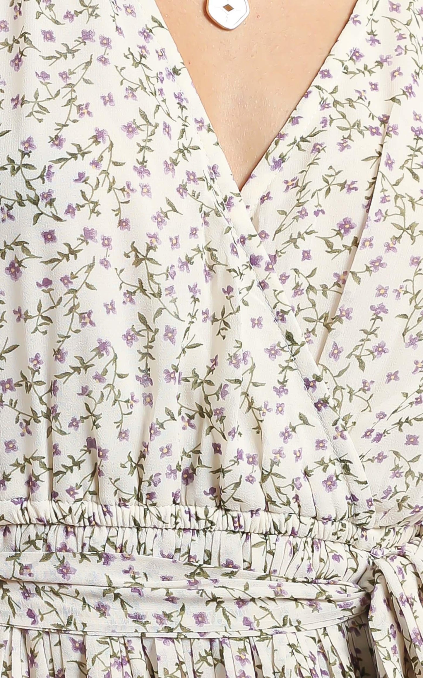 Jayden Dress in White Floral