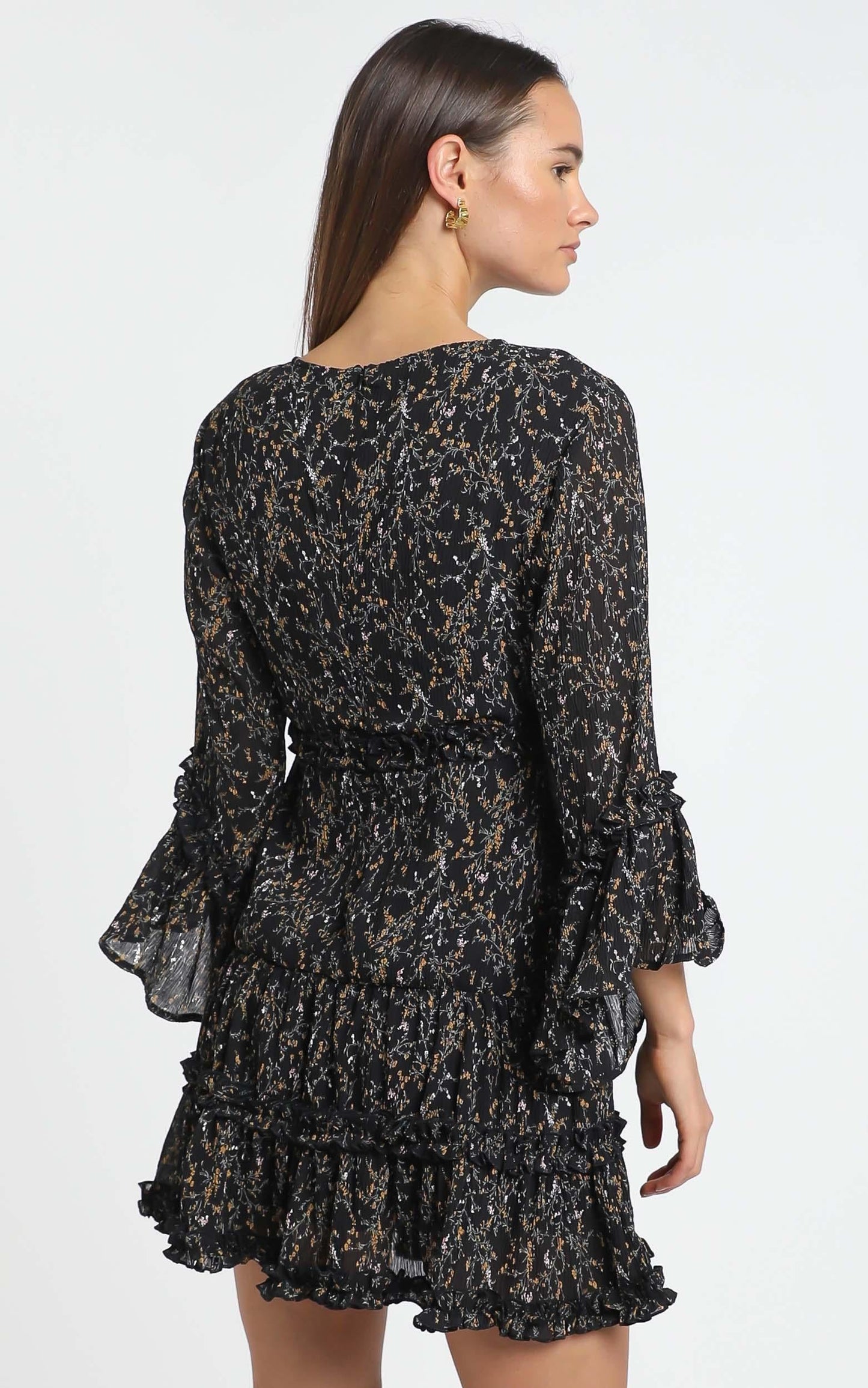Fool In Love Dress in Black Floral