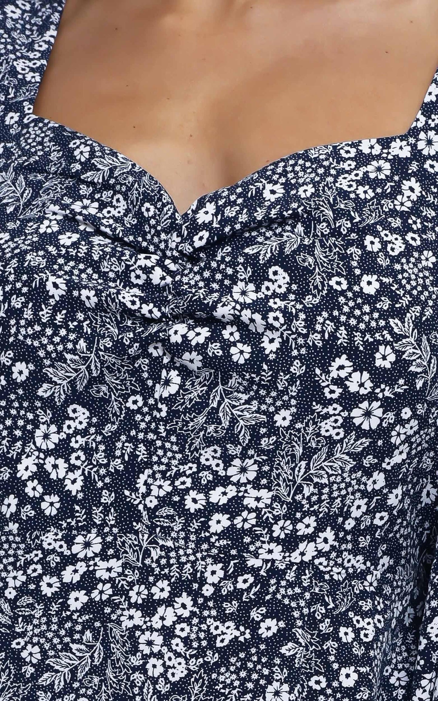 Amare Dress in Navy Floral