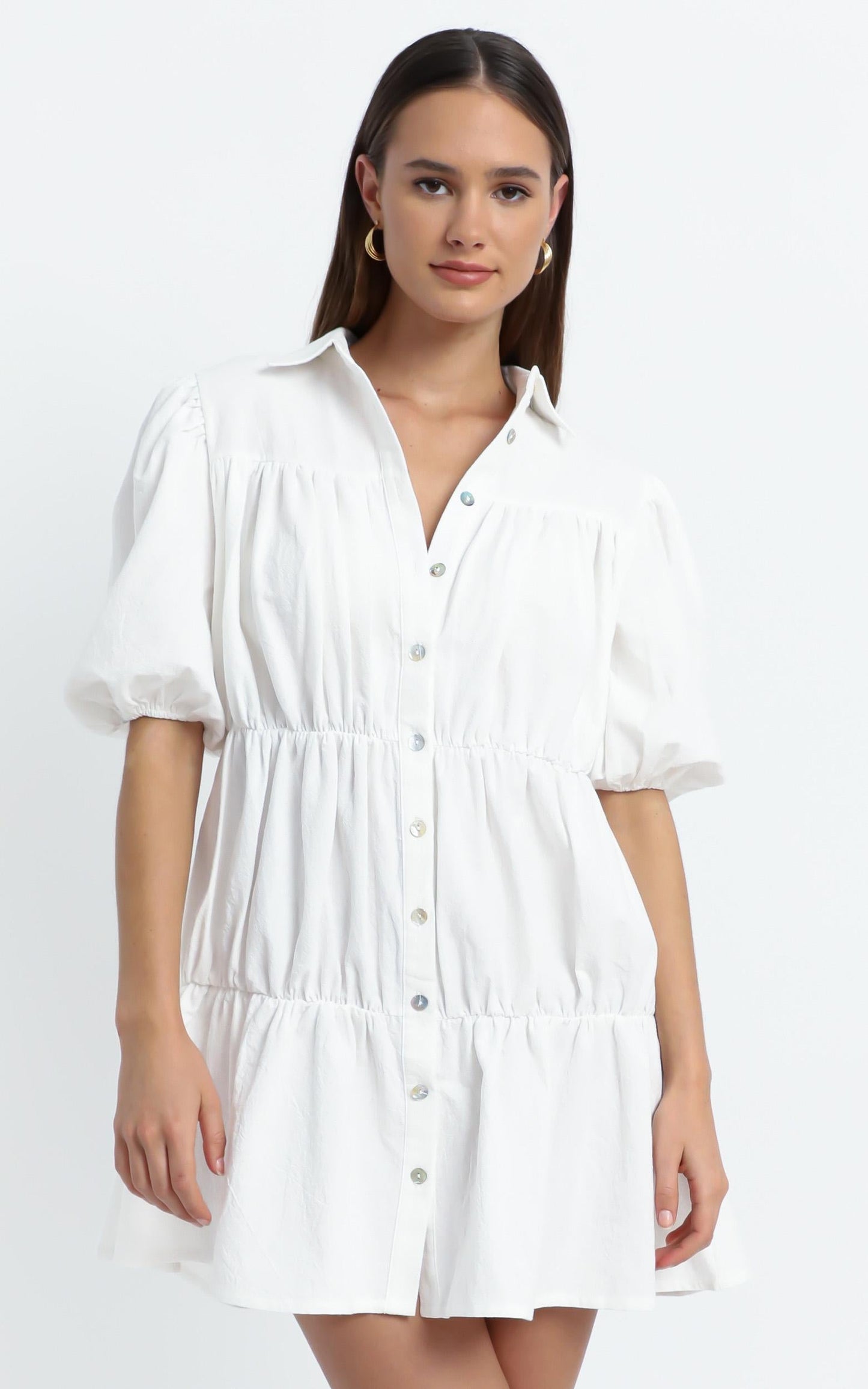 Bijou Dress in White